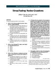 Stress Testing: Review Questions