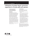 Utilization of power factor correction capacitors in circuits
