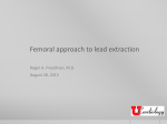 Femoral approach to lead extraction