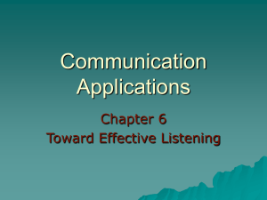 Communication Applications