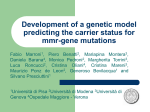 Development of a genetic model predicting the