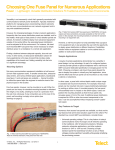 Choosing One Fuse Panel for Numerous Applications