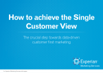 How to achieve the Single Customer View