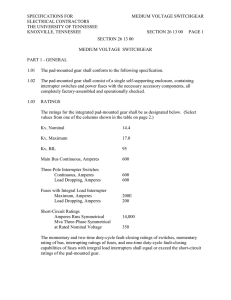 26 13 00-Medium Voltage Switchgear