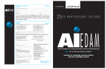 25th anniversary volume - AIEDAM - University of Southern California