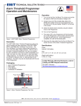 Alarm Threshold Programmer Operation and Maintenance