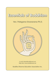 Essentials of Buddhism