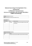 National Cancer Drugs Fund Application Form – Panitumumab for