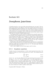 Josephson junctions