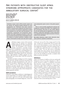 Are patients with obstructive sleep apnea syndrome appropriate