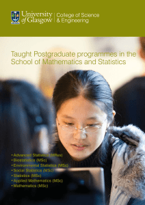 Information brochure on taught postgraduate programmes