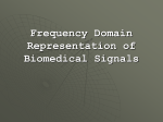 Frequency Domain Representation of Biomedical Signals