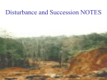 PowerPoint Presentation - Disturbance and Succession NOTES