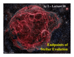 Endpoints of Stellar Evolution