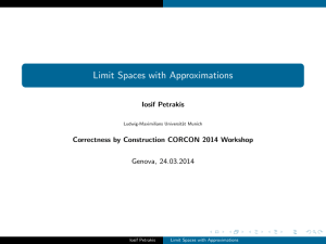 Limit Spaces with Approximations