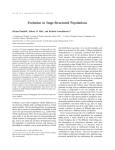 Evolution in Stage-Structured Populations.