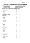 THE WORK OF GENERAL PRACTICE QUESTIONNAIRE