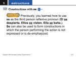 Constructions with se