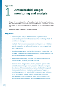 Appendix A1 Antimicrobial usage: monitoring and analysis