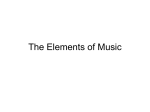 The Elements of Music