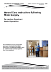 Wound Care Instructions following Minor Surgery