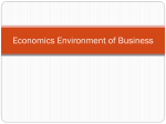 Economics Environment of Business
