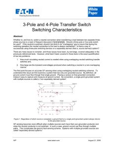 Neutral Switching Transients
