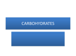 carbohydrates - St. John the Baptist Diocesan High School