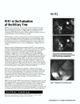 MRI in the Evaluation of the Biliary Tree