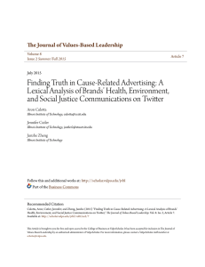 Finding Truth in Cause-Related Advertising: A