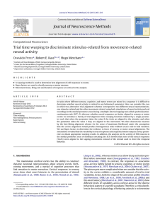 Trial time warping to discriminate stimulus-related