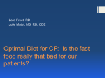 Anti Inflammatory Diet for Cystic Fibrosis: What does the evidence