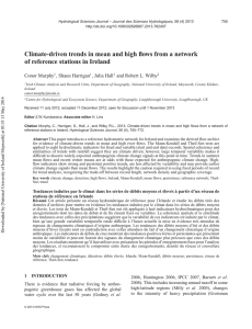 Climate-driven trends in mean and high flows from a network of