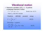 Vibrational motion