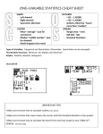 Statistics Cheat Sheet