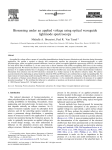 Biosensing under an applied voltage using optical waveguide