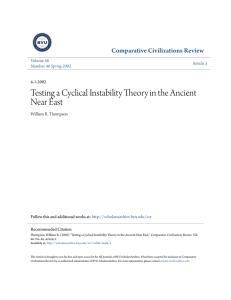Testing a Cyclical Instability Theory in the Ancient Near East