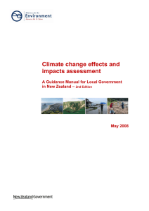 Climate Change Effects and Impacts Assessment