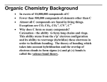 Organic Chemistry Background