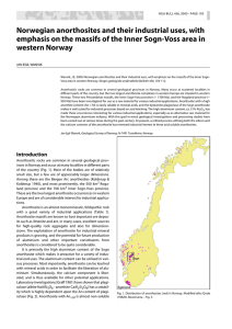 Norwegian anorthosites and their industrial uses, with emphasis on