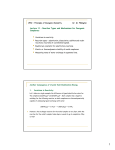 Lecture 11 – Reaction Types and Mechanisms for