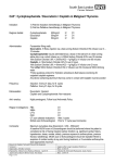 CAP : Cyclophosphamide / Doxorubicin / Cisplatin in Malignant