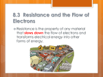 8.3 Resistance and Ohm*s Law
