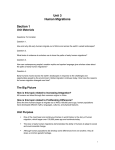 Unit 3 Human Migrations Section 1