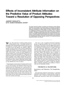 Effects of Inconsistent Attribute Information on the Predictive Value of