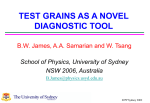 Diagnostics of complex plasmas using a dust grains