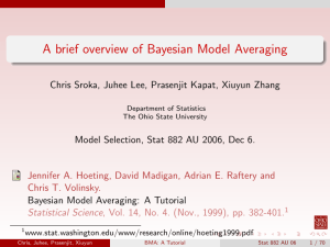 A brief overview of Bayesian Model Averaging