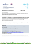 What`s your carbon footprint? Fact sheet