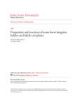 Preparation and reactions of some lower tungsten halides and