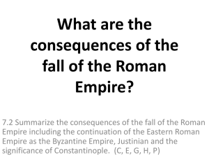 What are the consequences of the fall of the Roman Empire?